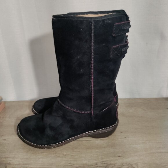 UGG Shoes - UGG Australia Women’s Haywell Boots Black Suede Size 8